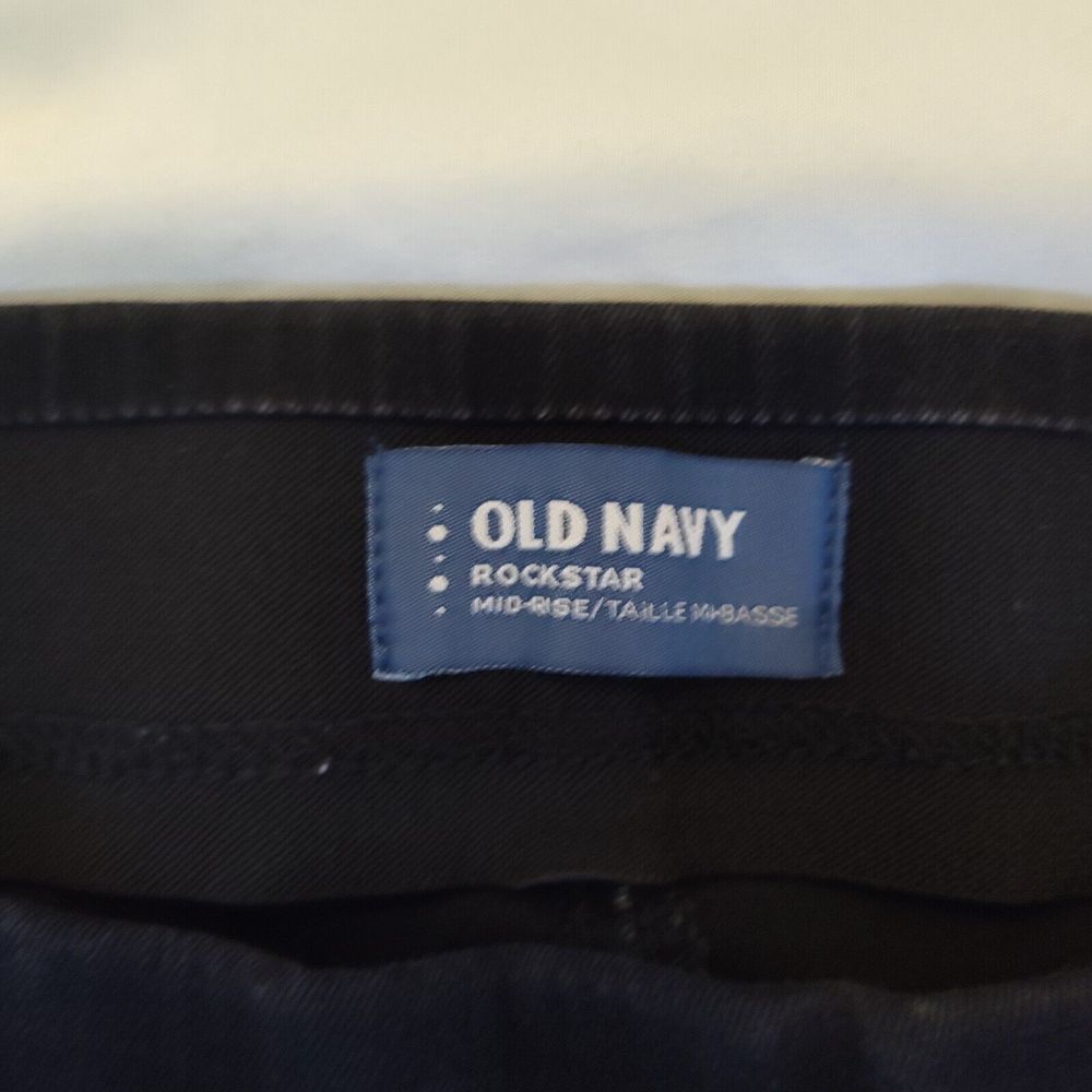 Lot of 3 Old Navy Denim Black Pants, Shorts, and Skirt Women's Size 18 - Picture 10 of 12
